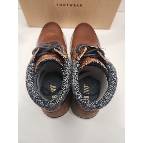 CREVO Javier Mens size 13 Leather Lace Up Chukka Boots Chestnut Brown Shoes new - Picture 4 of 12